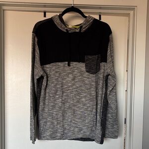 Men's Black and Gray Hoodie